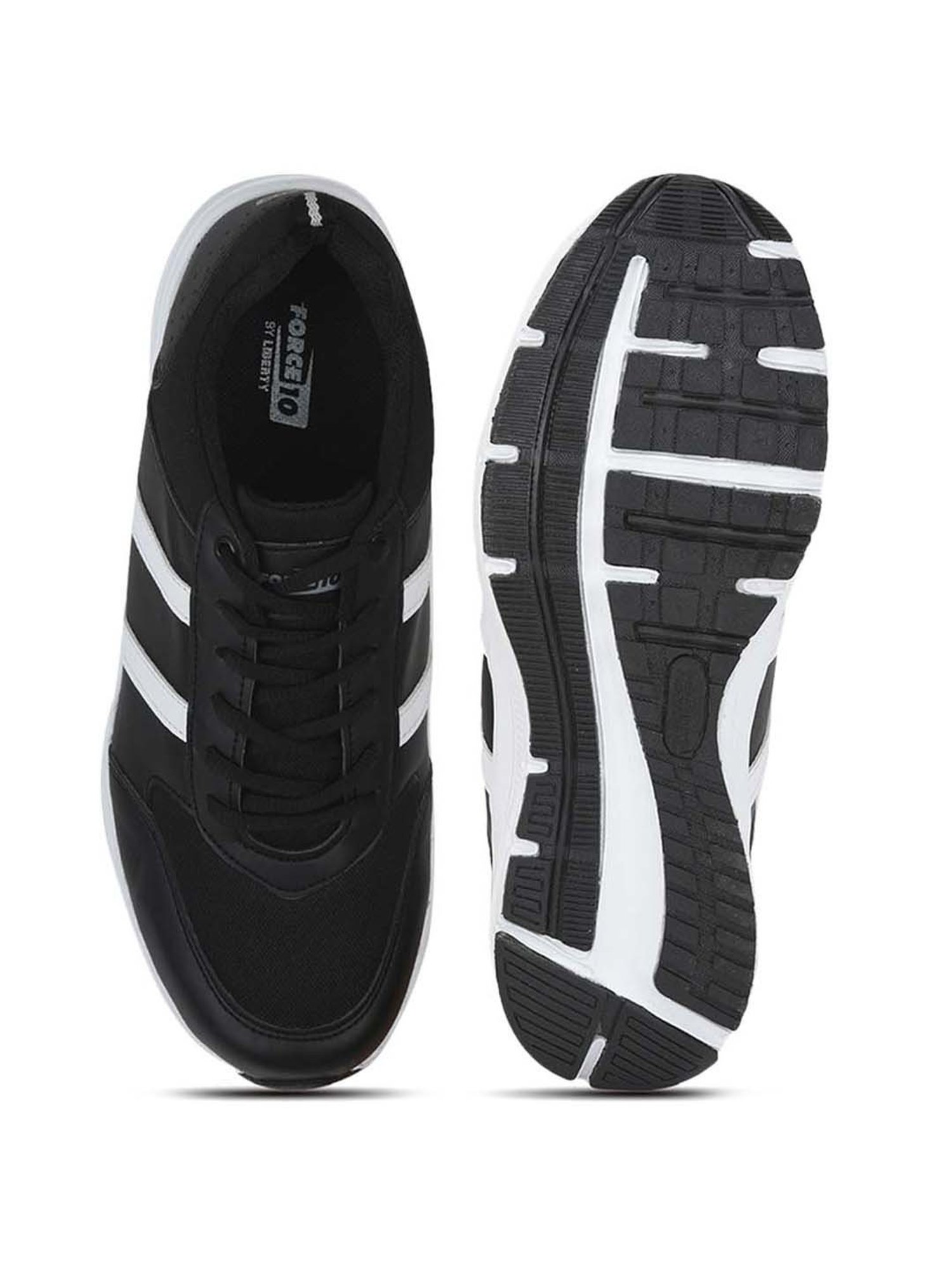 Force 10 by Liberty Men's Black Running Shoes