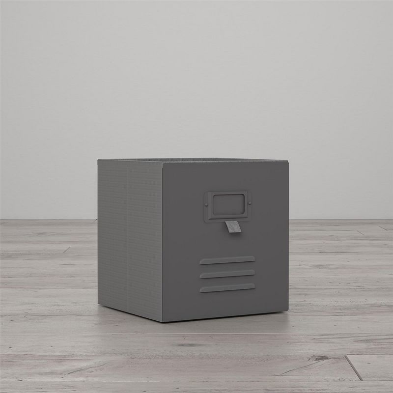 Nova Metal Locker Storage Bins 3 Pack - Graphite Grey