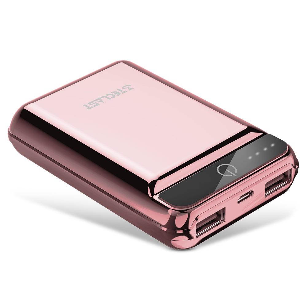 Power Bank 10000mAh High Capacity External Battery Pack Powerbank Cell Phone Battery Backup Charger with Dual Input & Output Compatible iPhone X 8 7 Plus, iPad Tablet & More