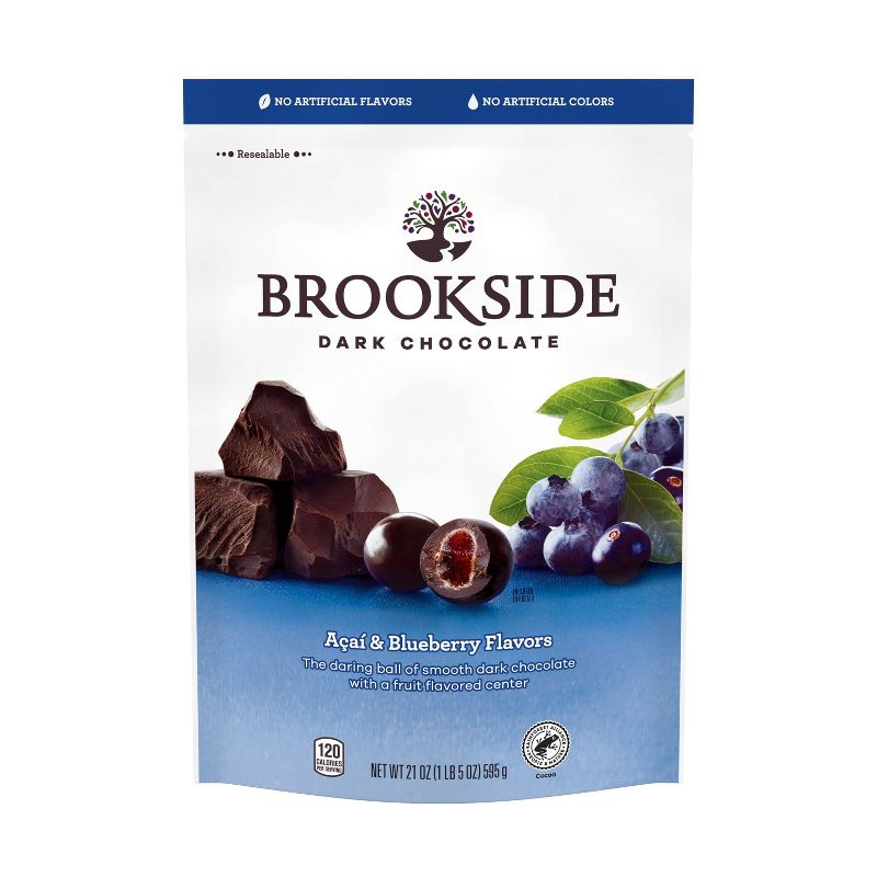 Brookside Acai & Blueberry Flavor Dark Chocolate Candies - 21oz