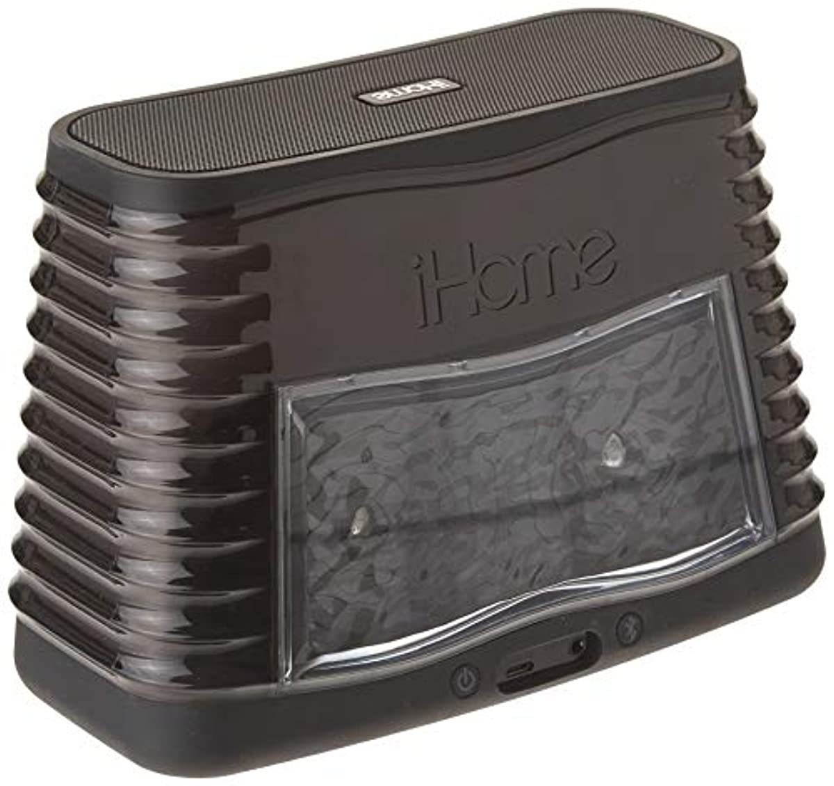 iHome iBT751 Color Changing Bluetooth Stereo Speaker with Disco Rear Projection Lighting