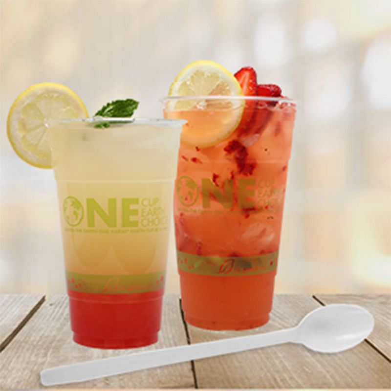 Karat Heavy Weight Plastic Disposable Cafe Soda Spoons Silverware Utensil Set for Parties, Cafes, and Restaurants, 1,000 Pack, White