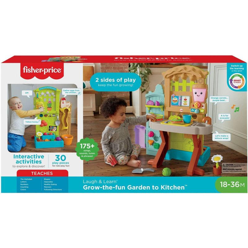 Fisher-Price Laugh & Learn Grow-the-Fun Garden to Kitchen