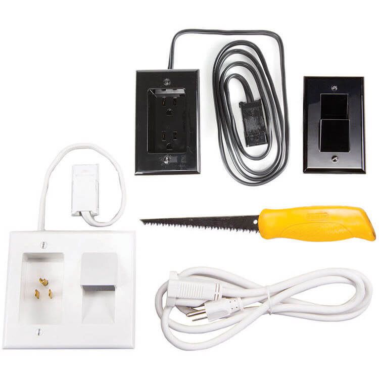 OmniMount OPK2 In-Wall Power and Cable Management System