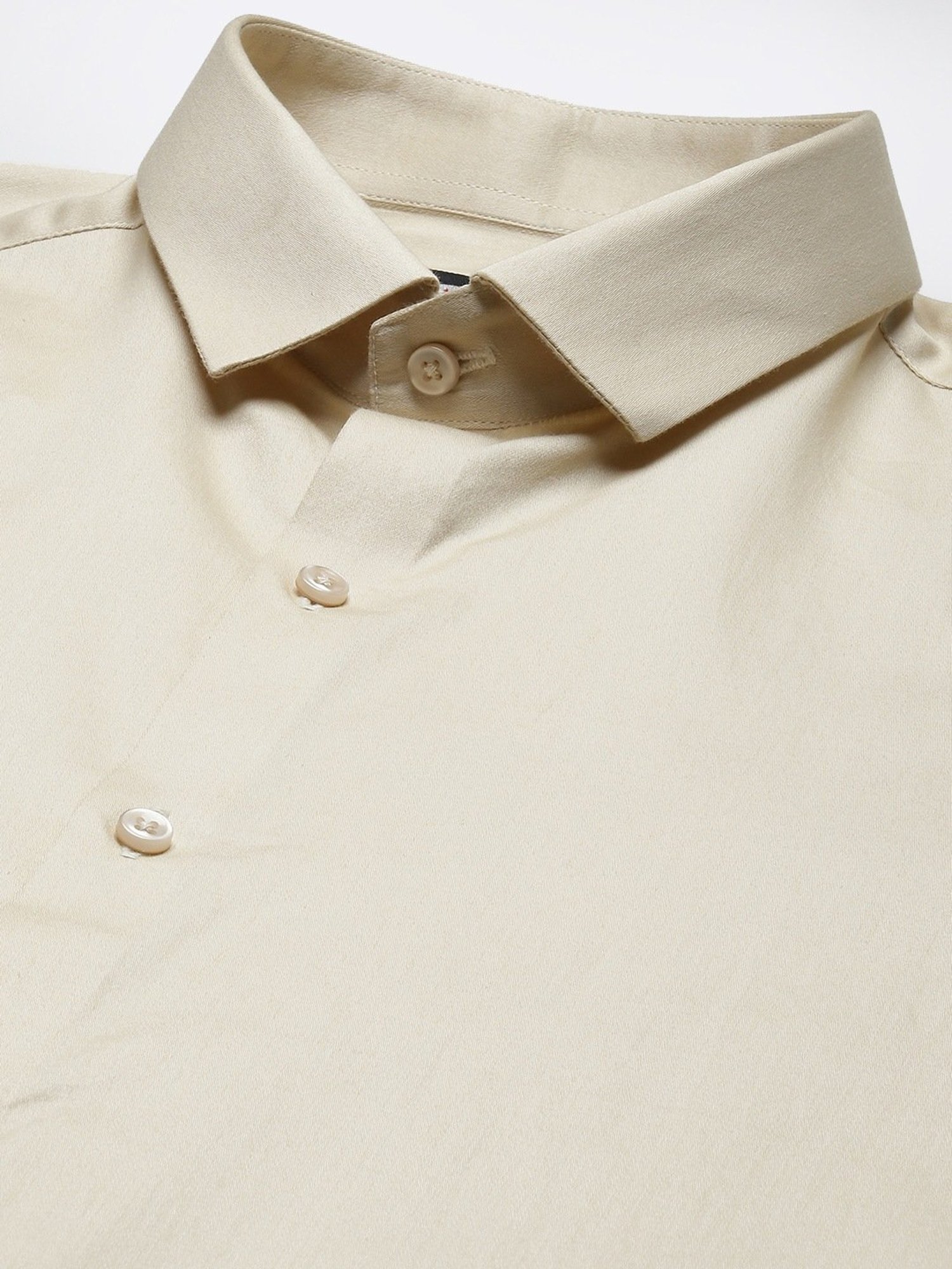 ManQ Beige Slim Fit Shirt