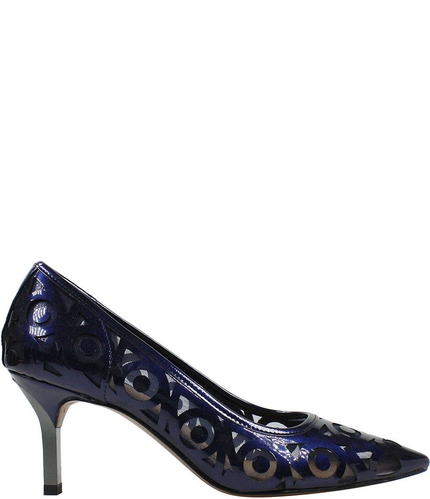 J. Renee Jameena Patent Laser Cut Pumps