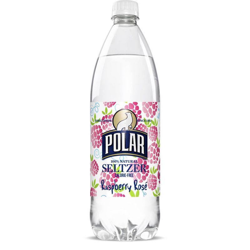 Polar Seltzer Water Raspberry Rose 1L