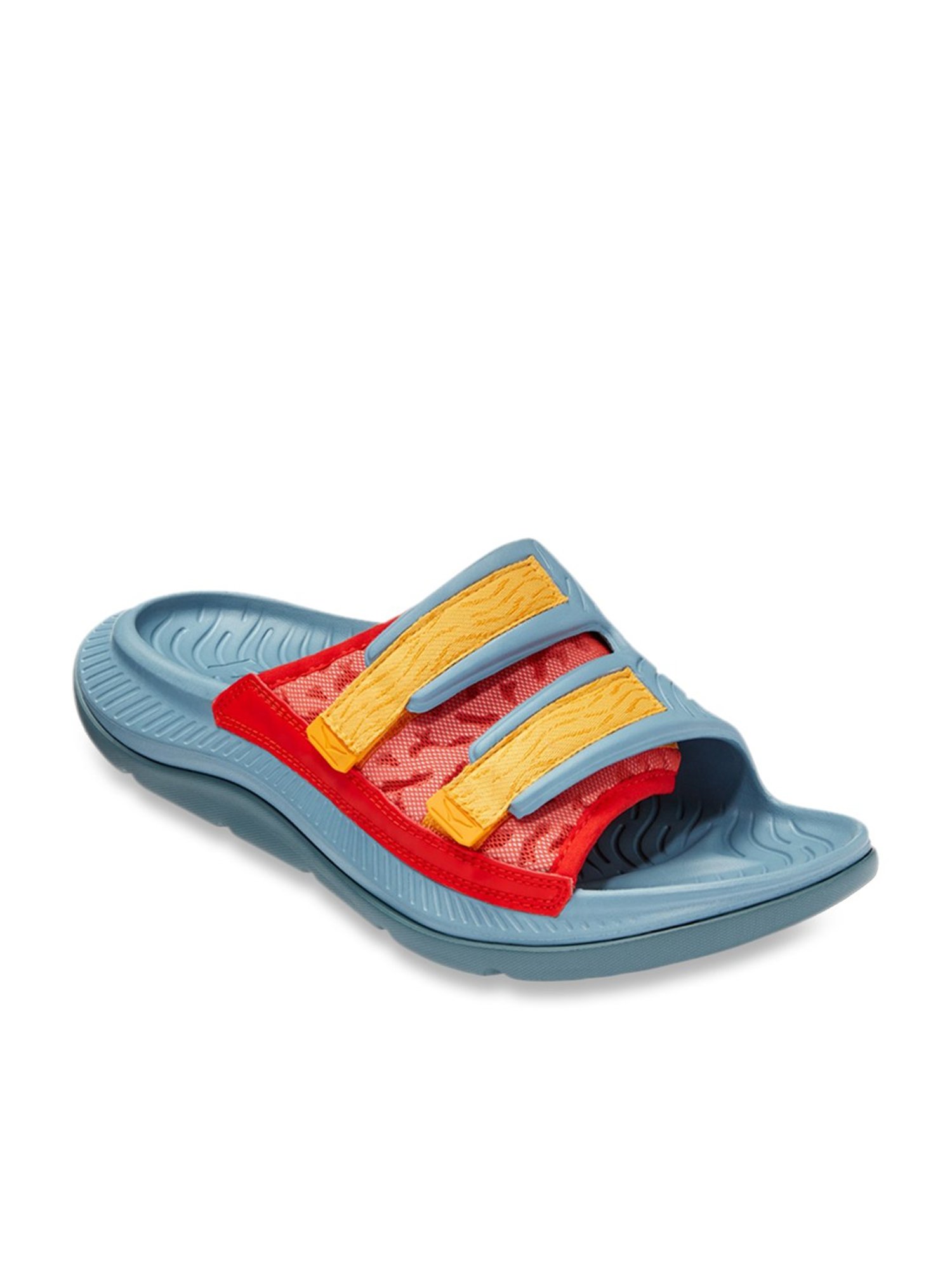 Hoka Men's ORA Luxe Steel Grey Slides