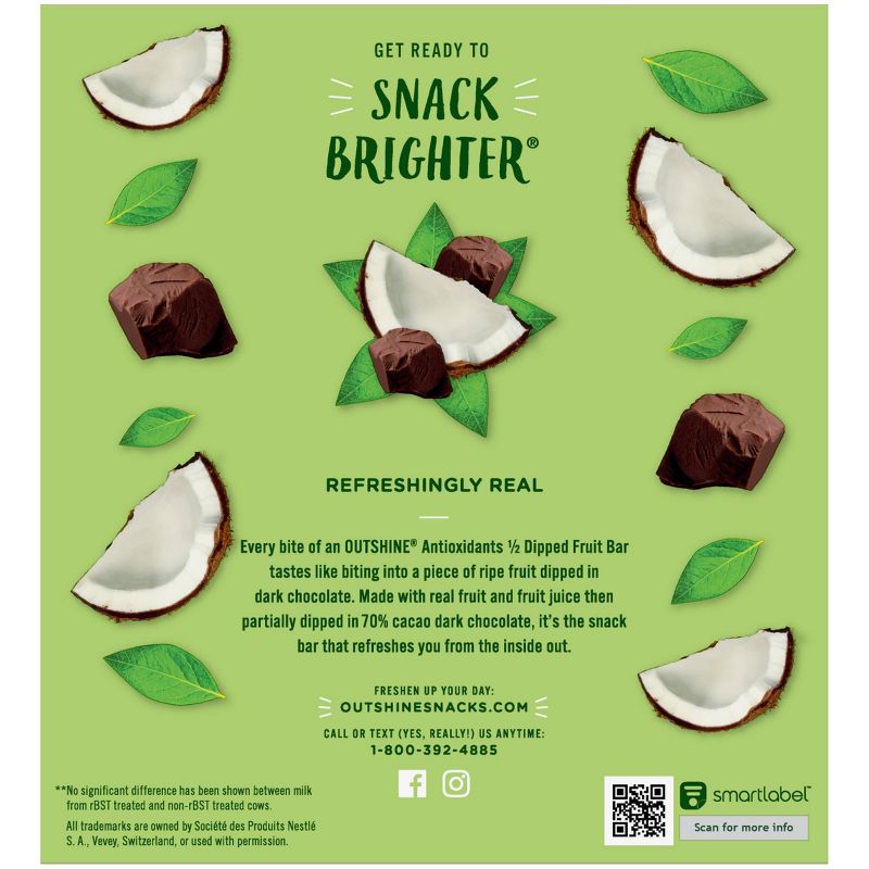 Outshine Half-Dipped Coconut Frozen Fruit Bar - 5ct