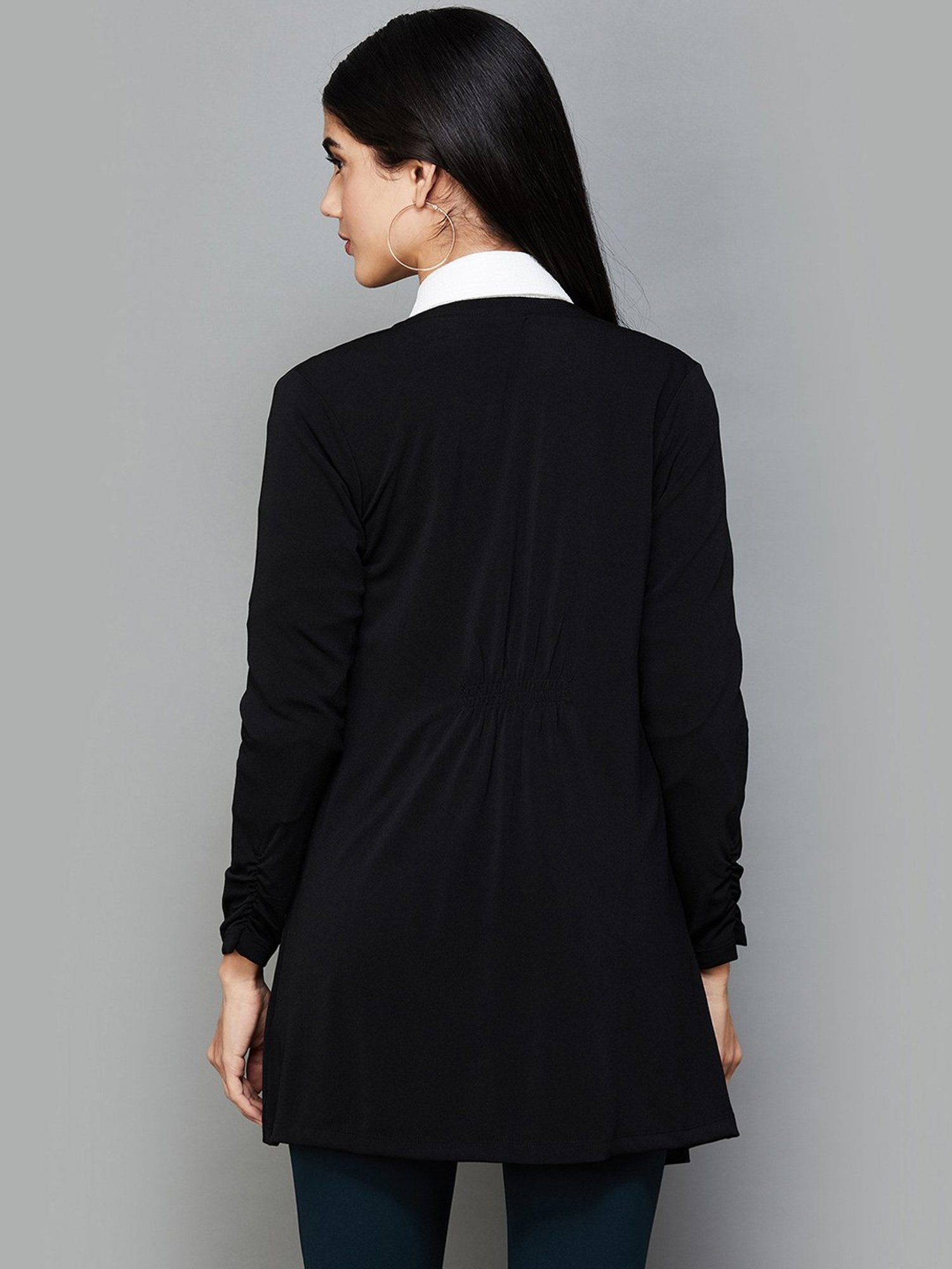 Code by Lifestyle Black Plain Shrug