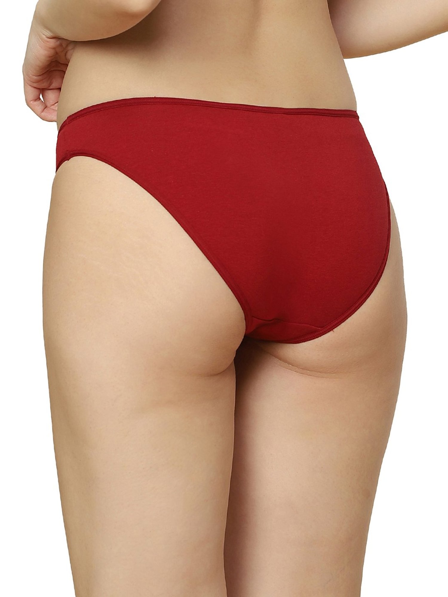 Triumph Red & Black Cotton Panties - Pack Of 3