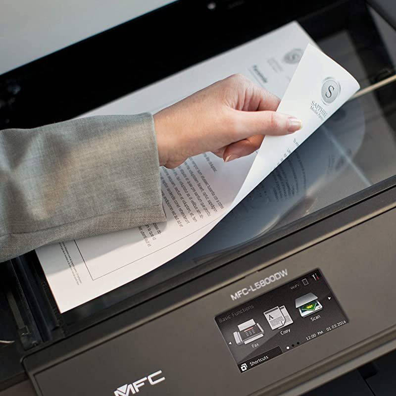 Monochrome Laser Printer Multifunction Printer AllinOne Printer MFCL5800DW Wireless Networking Mobile Printing Scanning Duplex Printing  Dash Replenishment Ready