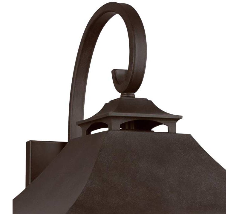 Feiss Galena 25 1/2" High Sable Steel Outdoor Wall Light