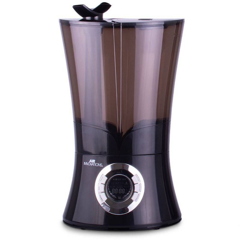 Air Innovations 1.6 Gal Top-Fill Ultrasonic Humidifier with Aroma Tray Black