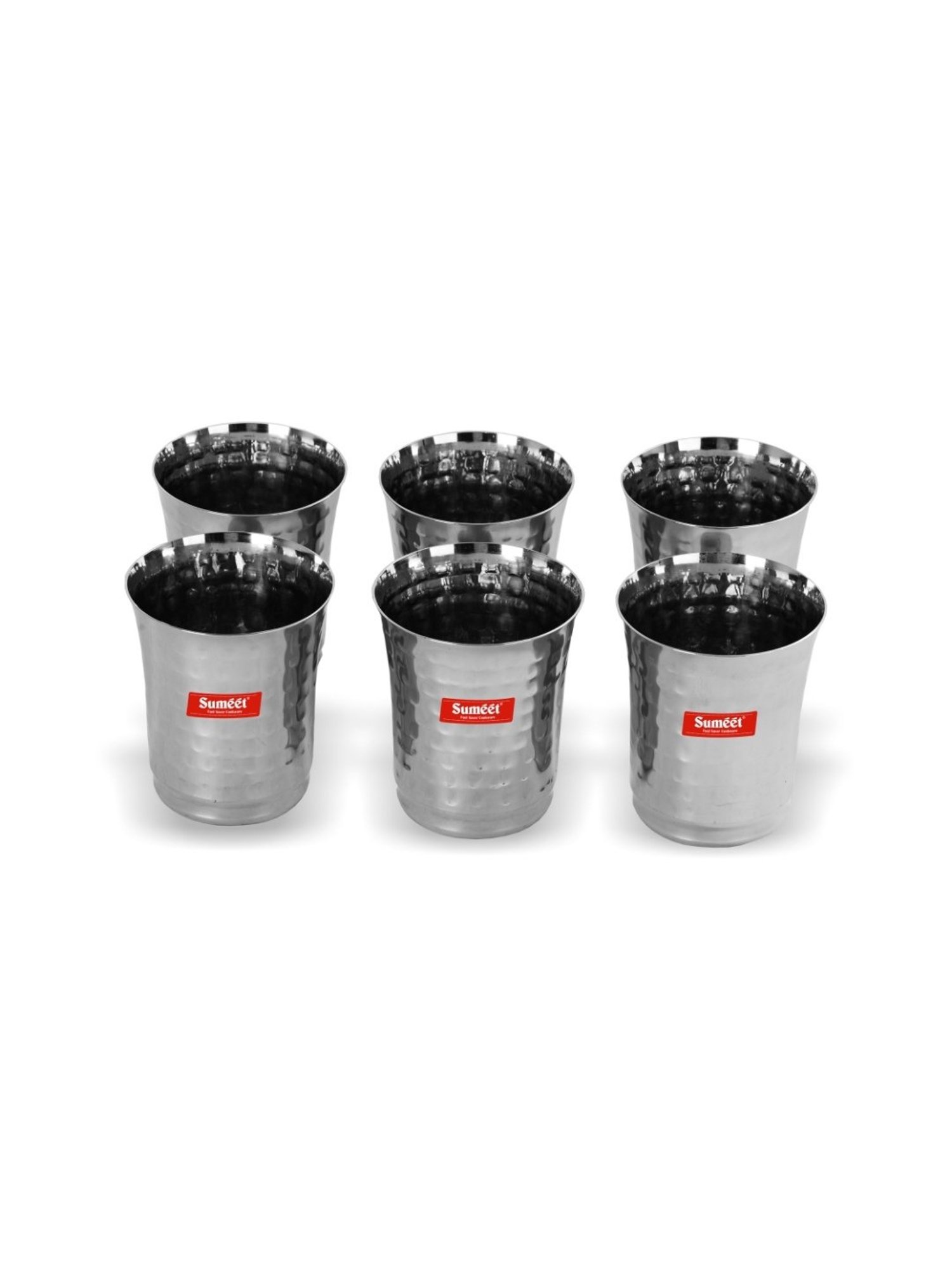 Melbify Roll Sip Transparent Cocktail Glass with straw 250ml - Set of 2