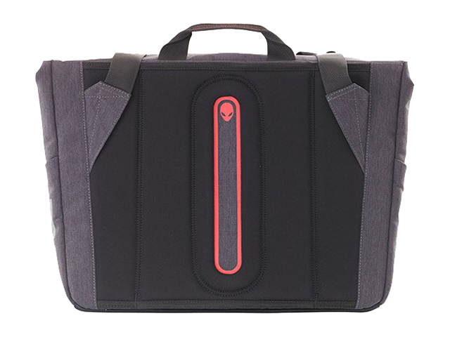 Mobile Edge Alienware Carrying Case (Messenger) Notebook, Tablet - Gray, Black - Bump Resistant Interior - Heather, Cross-linked Polyethylene (XPE) Foam Strap - Reflective Alien Head Logo - ...