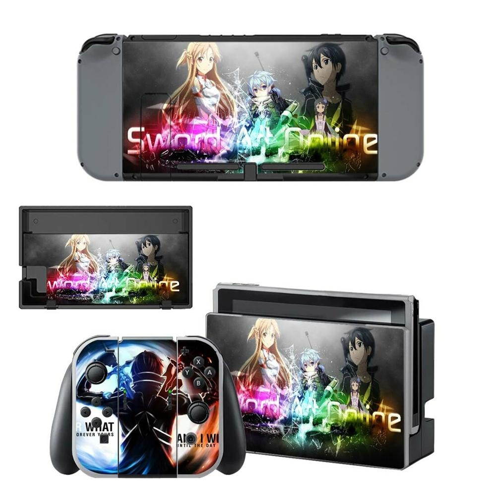 Sword Art Online Nintendoswitch Skin Nintend Switch Stickers Decal for Nintendo Switch Console Joy-con Controller Skins Stickers