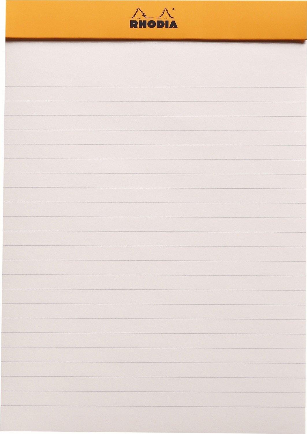 Rhodia Black Soft Touch Pad 6X8.25 Lined