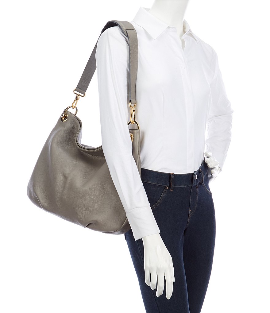 Kelly-Tooke Harley Tassel Hobo Leather Snap Shoulder Bag