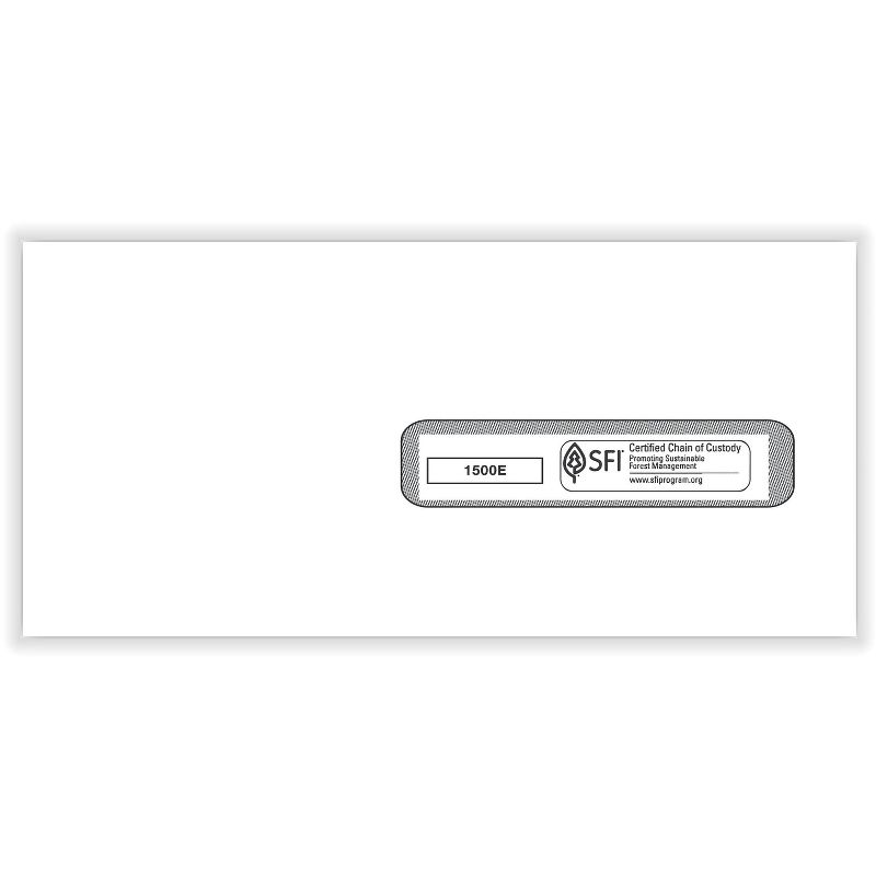 ComplyRight CMS-1500 Gummed #10 Document Envelopes, 4 1/2" x 9 1/2", White 1500E
