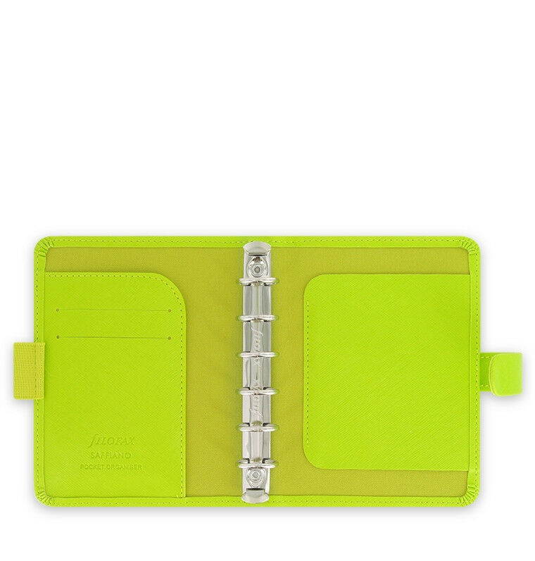 The Filofax  Pocket Size Saffiano Organizer Pear - 022527 - 2018 Diary