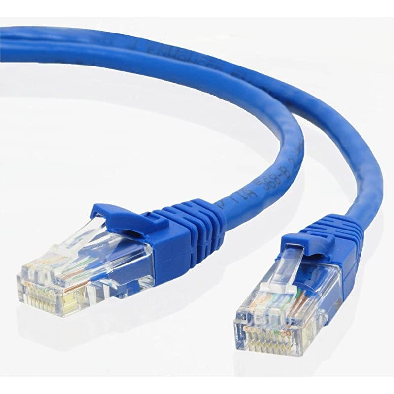 Gold Plated 50FT CAT5 CAT5e RJ45 Patch ETHERNET Network Cable 50 FT for PC Mac Laptop PS2 PS3 Xbox and Xbox 360 to Hook up on high Speed Internet from DSL or Cable Internet