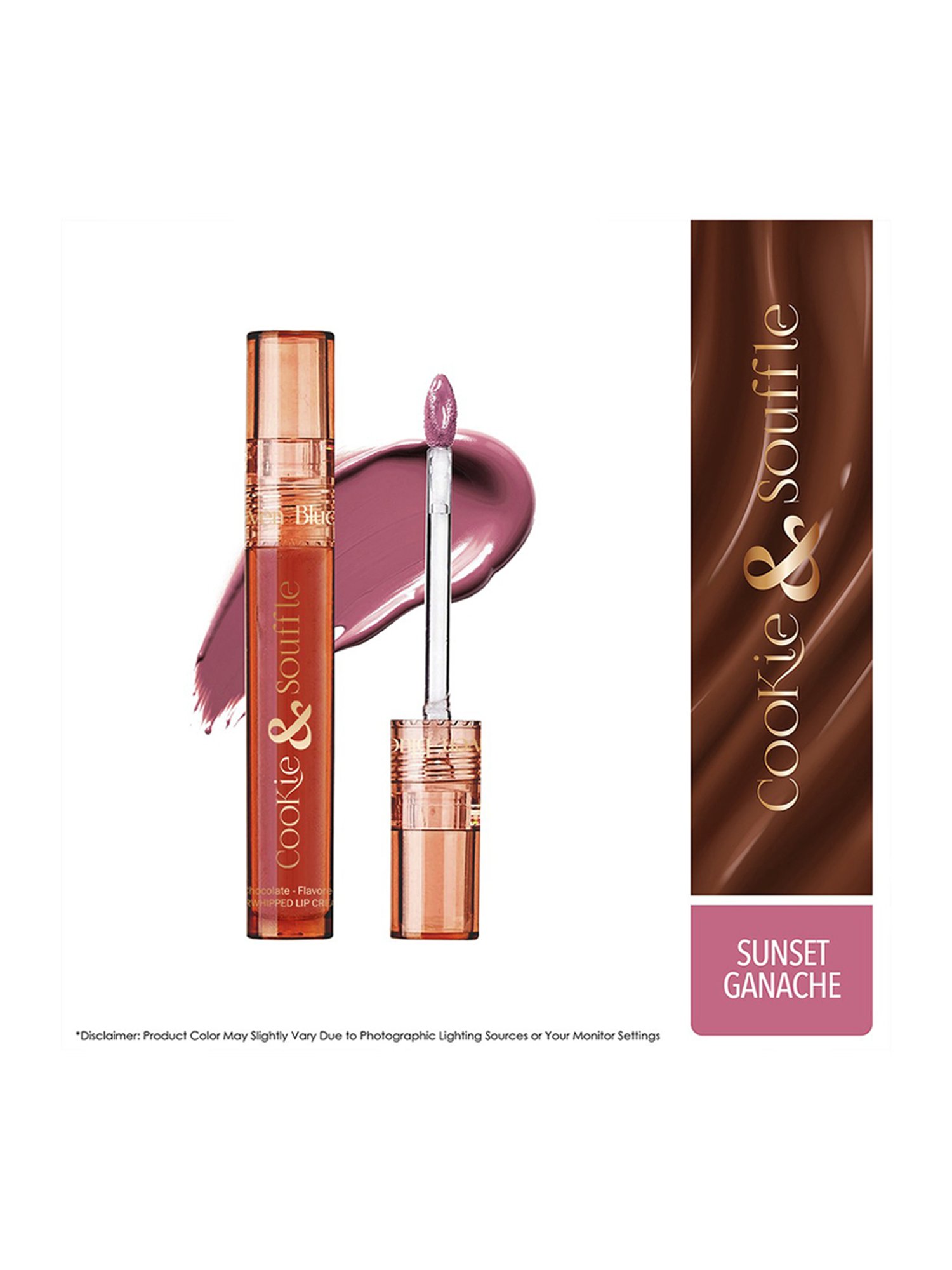 Blue Heaven Cookie & Souffle Chocolate - Flavored Airwhipped Lip Cream Sunset Ganache - 3.2 ml