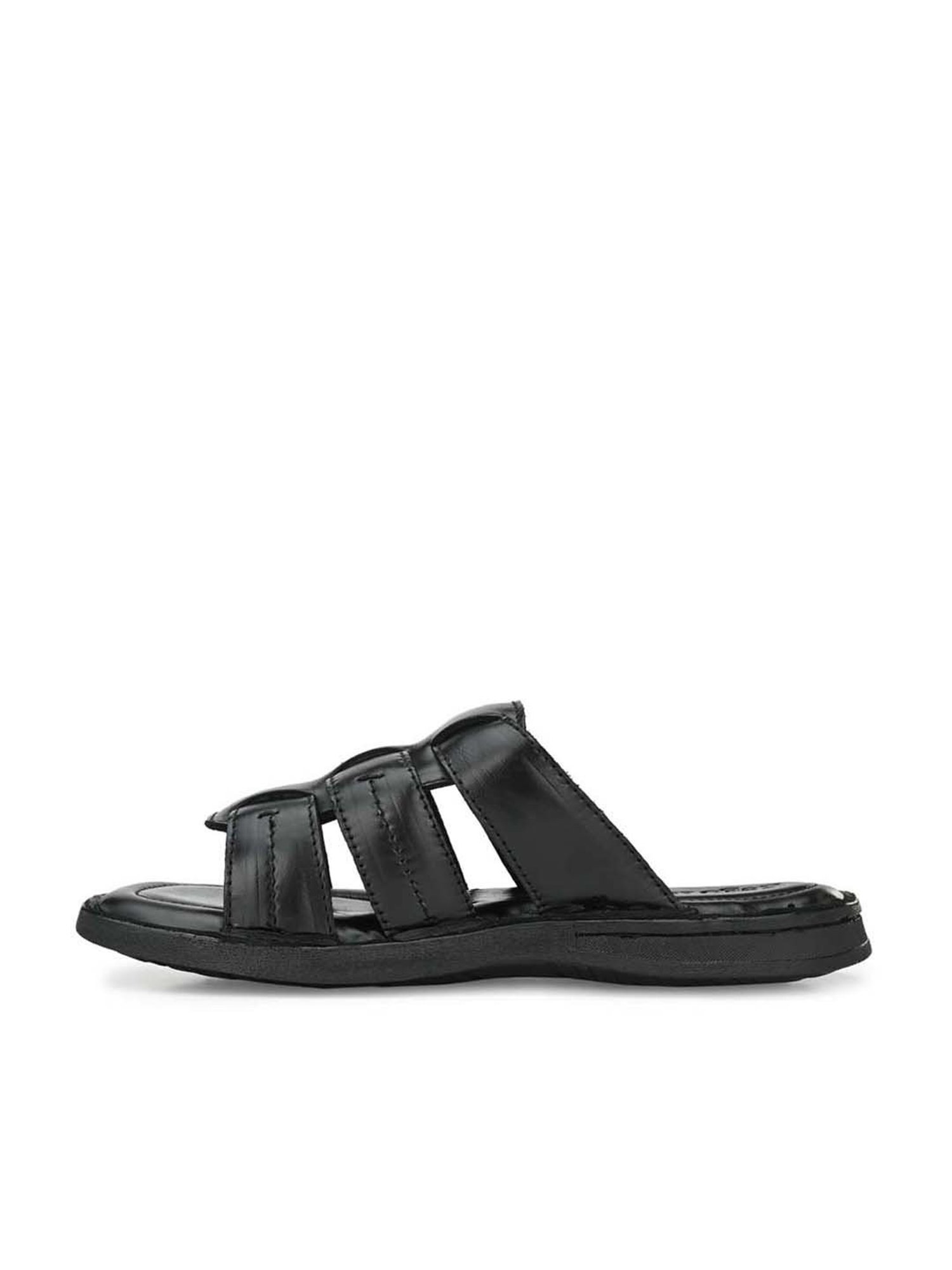 Eego Italy Men's Black Casual Sandals