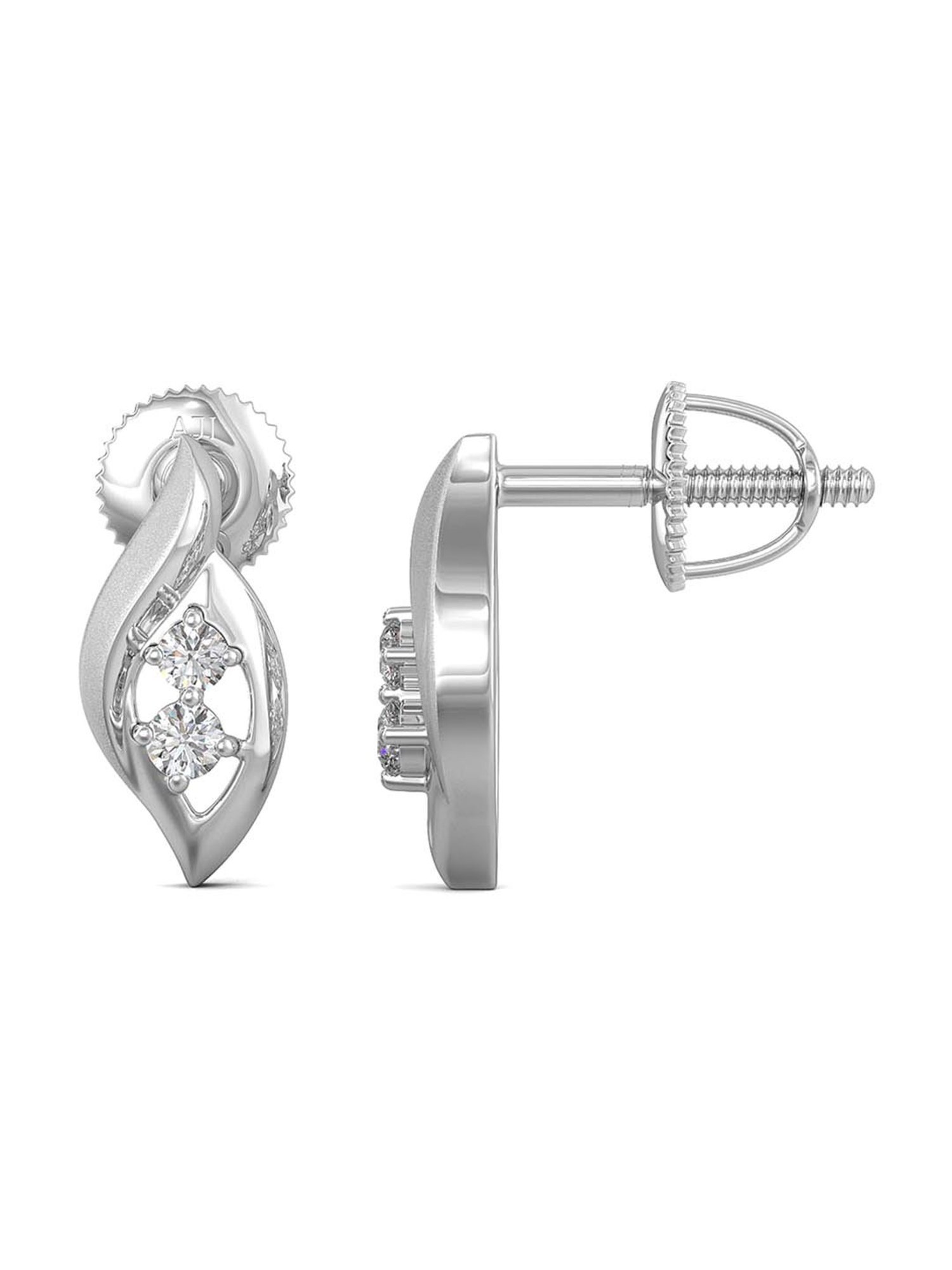 Joyalukkas 950 Platinum & Diamond Earrings for Women