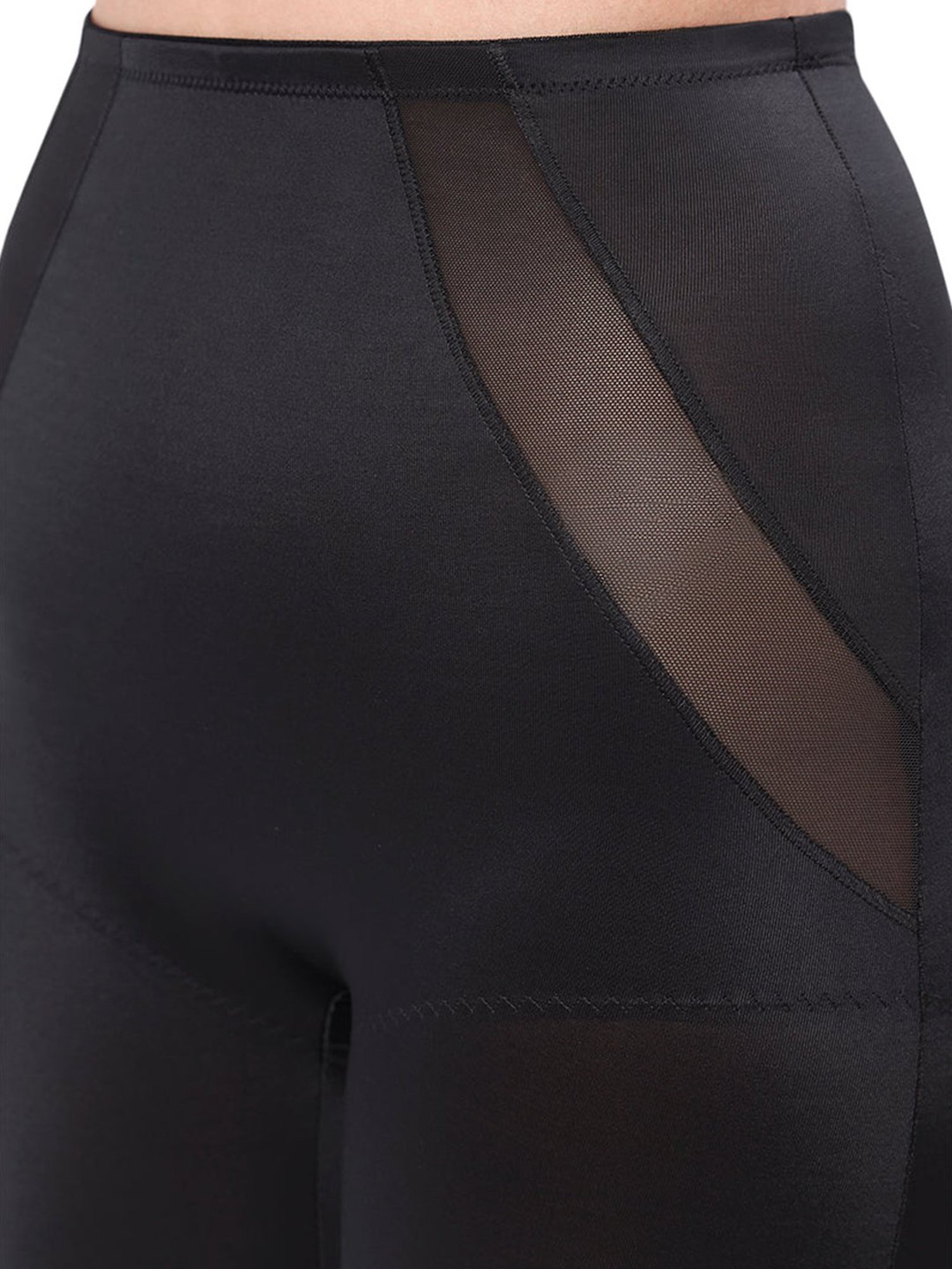 Amante Black Full Coverage Thigh Shaper