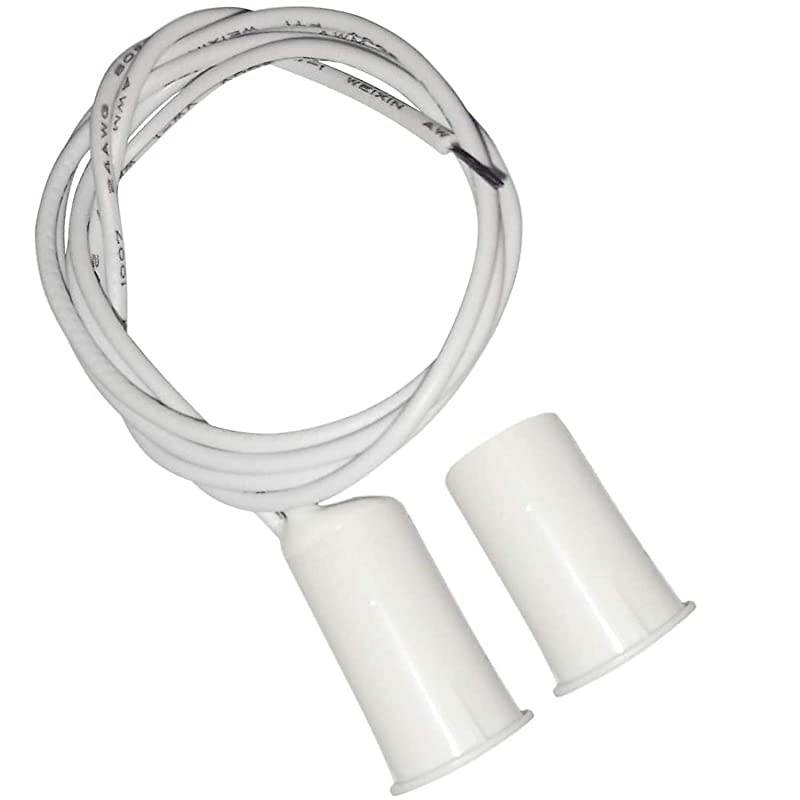 5 Sets Recessed Wired Magnet Reed Switch Window Door Magnetic Contact Sensor Alarm White