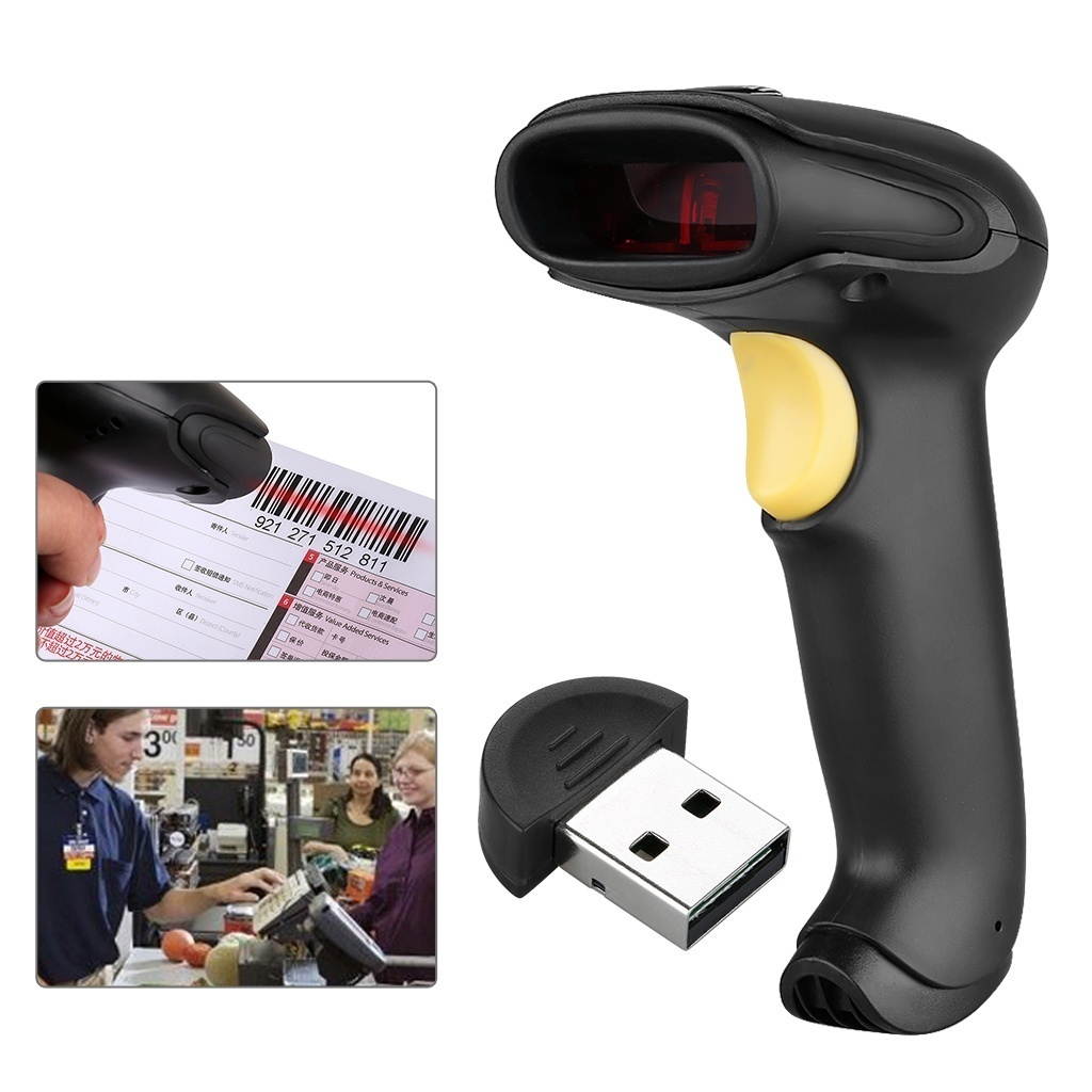 Zgeer Bluetooth Wireless USB Laser Barcode Scanner