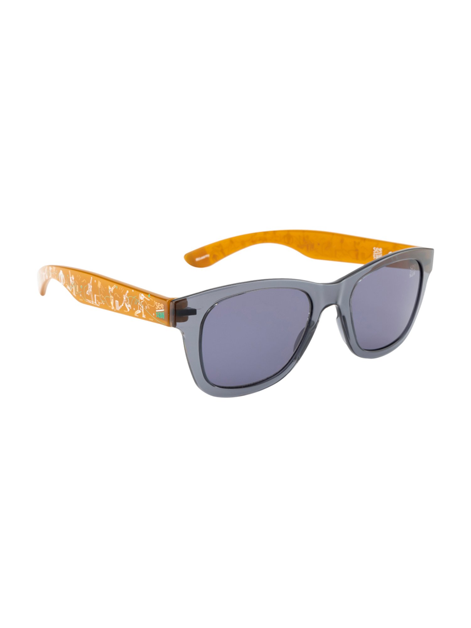 SeeSaw Grey Square Unisex Sunglasses