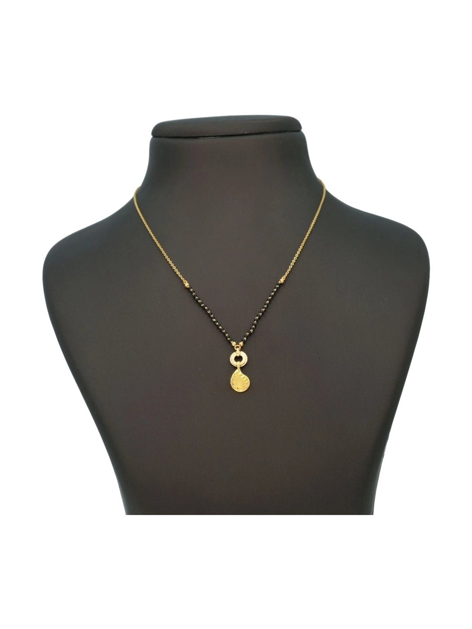 P.N.Gadgil Jewellers Gold Three Layered Orb Mangalsutra For Women