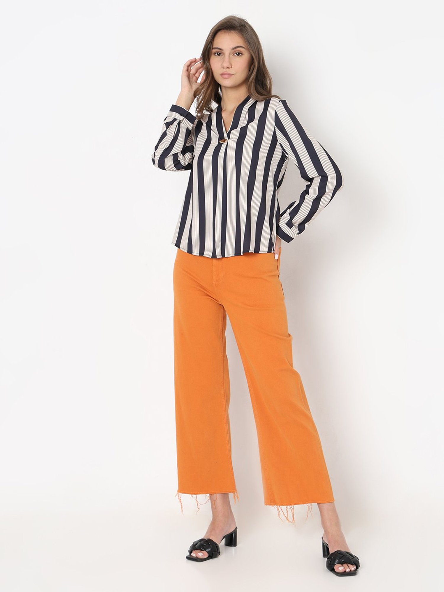 Vero Moda Black Striped Top