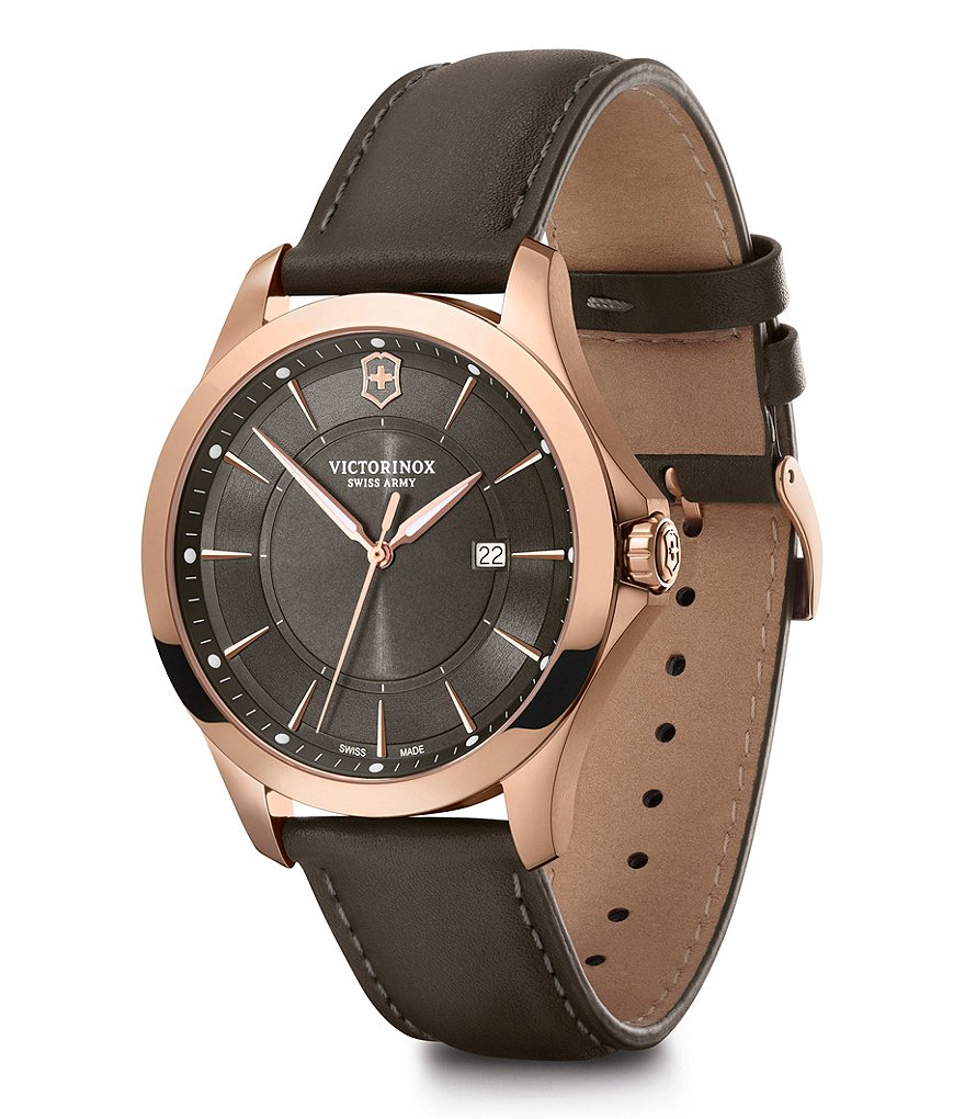Victorinox Swiss Army Alliance Large Leather Watch