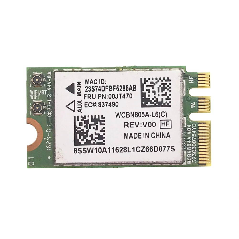 For QCNFA34AC AC+BT4.0 WiFi Card For Lenovo IdeaPad G50-45 G70-80 Series FRU 00JT470 WCBN805A-L6(C)