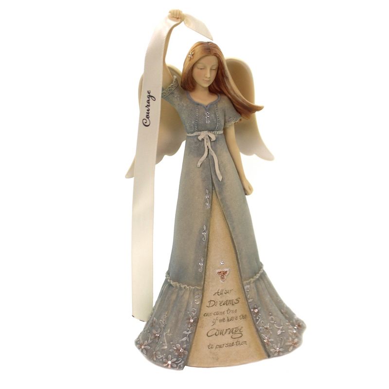 Foundations 8.0" Angel Of Courage Banner Dream Spiritual Inspire  -  Decorative Figurines