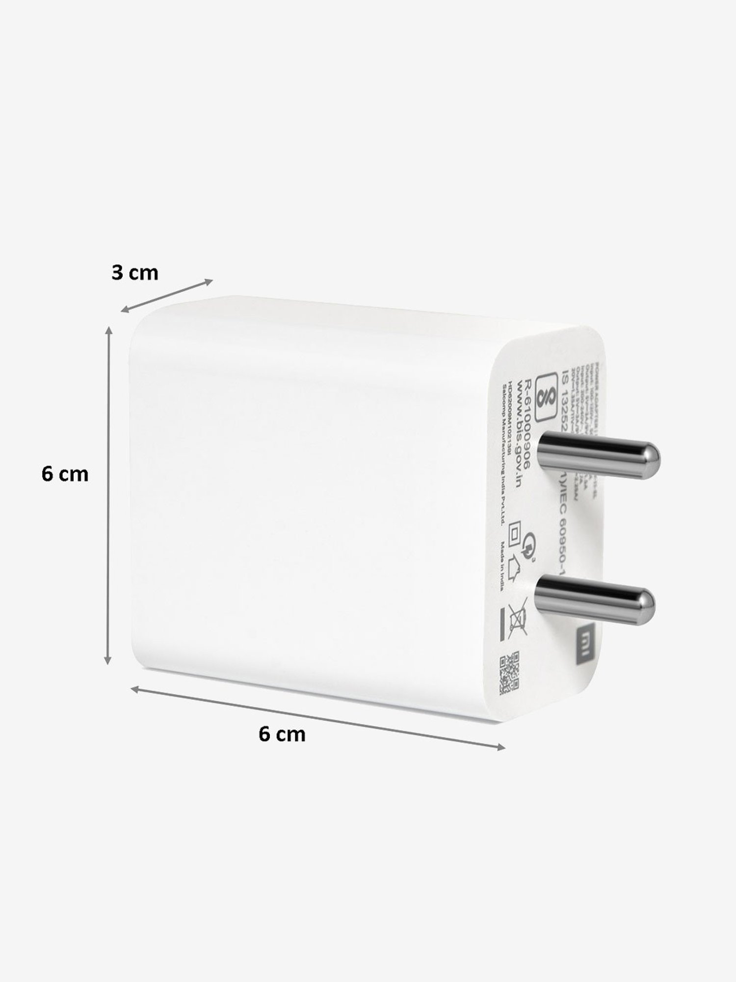 Xiaomi Mi SonicCharge 2.0 BHR4845IN 33W Wall Adapter with Cable (White)