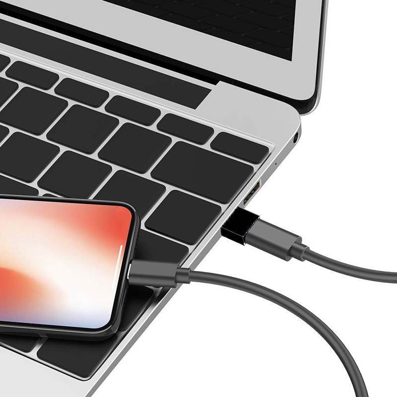 USB 2.0  Male to USB Type C Female OTG Adapter Converter Type-C Cable Adapter For  Samsung Galaxy s8 s9 USB-C Data Charger - 2 Pack