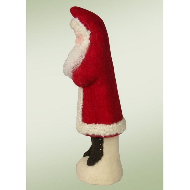 Byers Choice 16.5" Red and Cream Wool Felted Belsnickel Santa Christmas Table Top Decoration