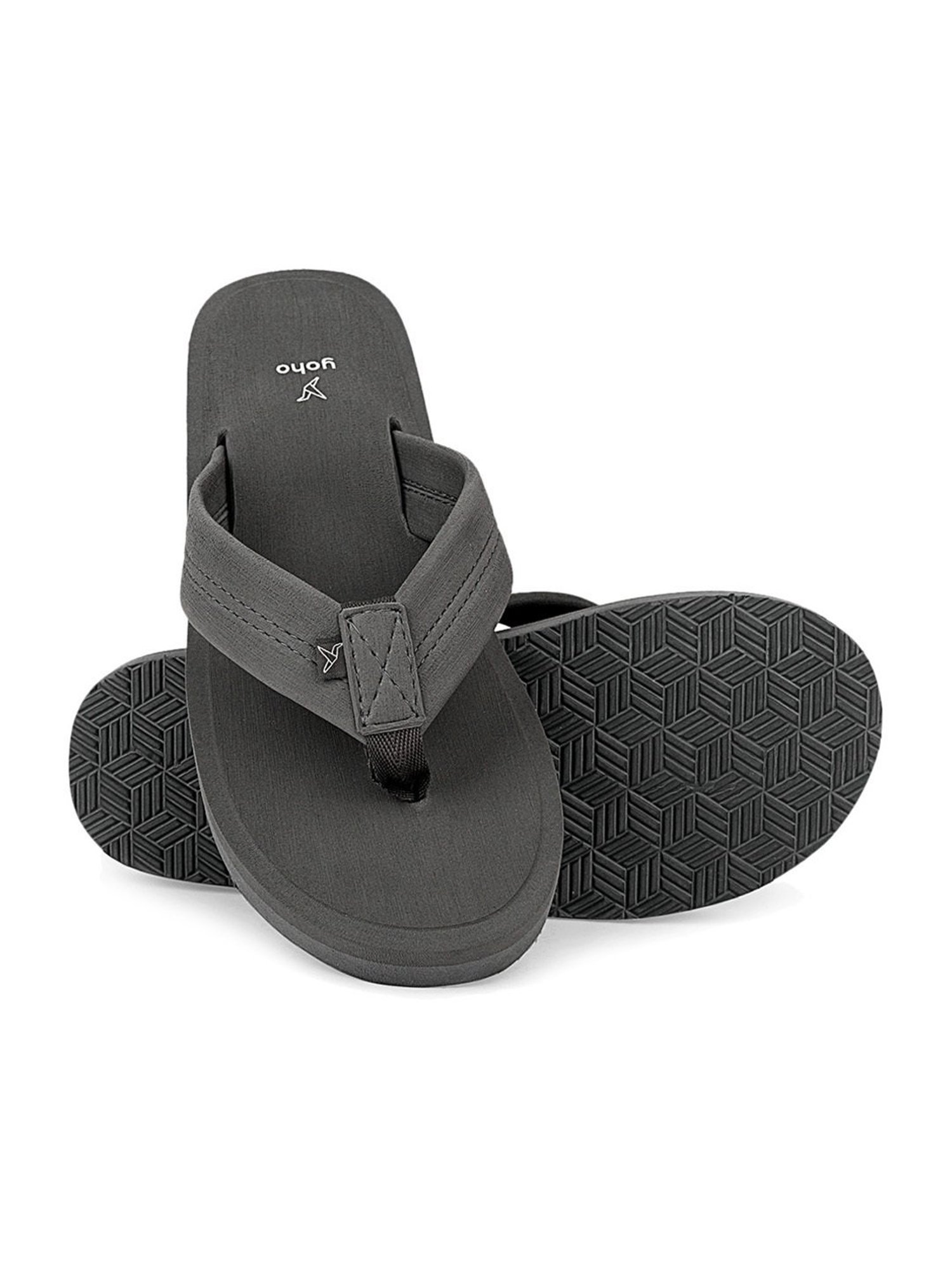 Yoho Men's Eva Bubbles Grey Flip Flops