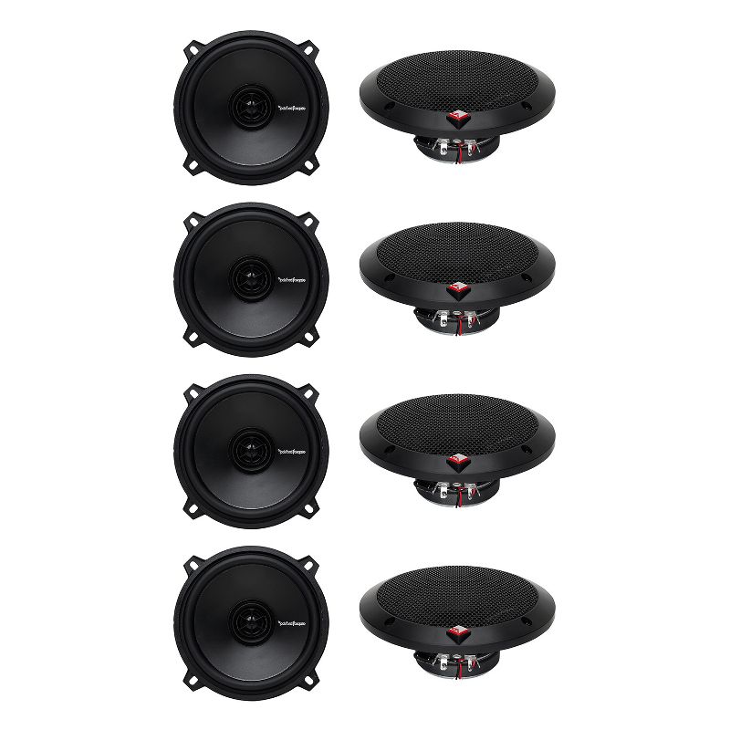 Rockford Fosgate R1525X2 5.25" 5-1/4 160 Watt 2-Way Coaxial Car Audio Speakers, Pair (4 Pack)