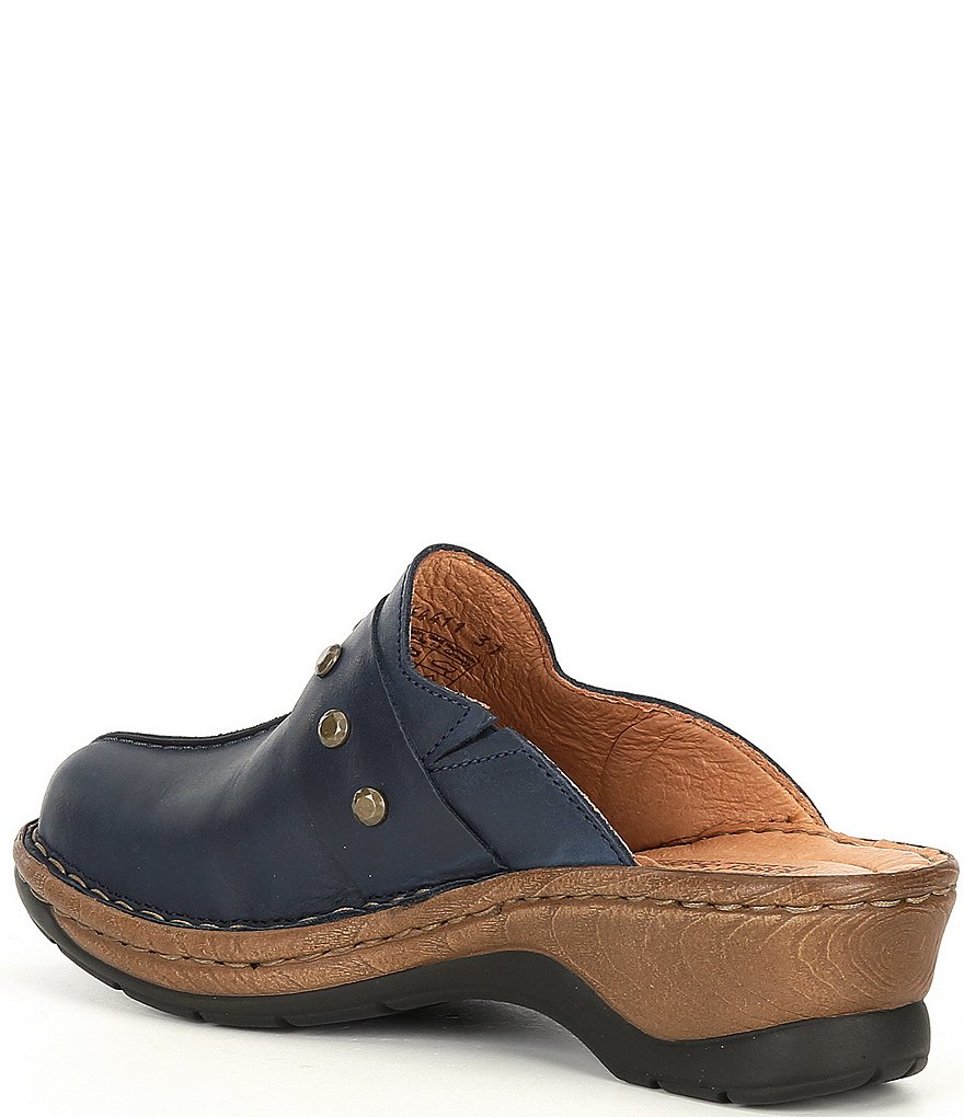 Josef Seibel Cat 53 Studded Leather Clogs