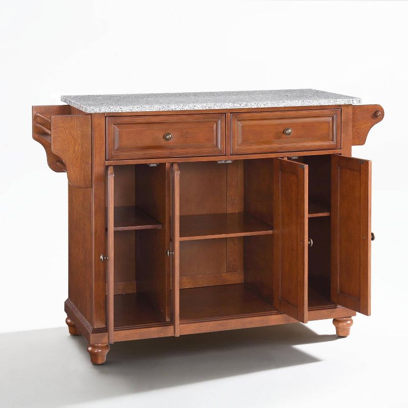 Sunrise Kitchen Island with American Maple Top White/Natural - Flora Home