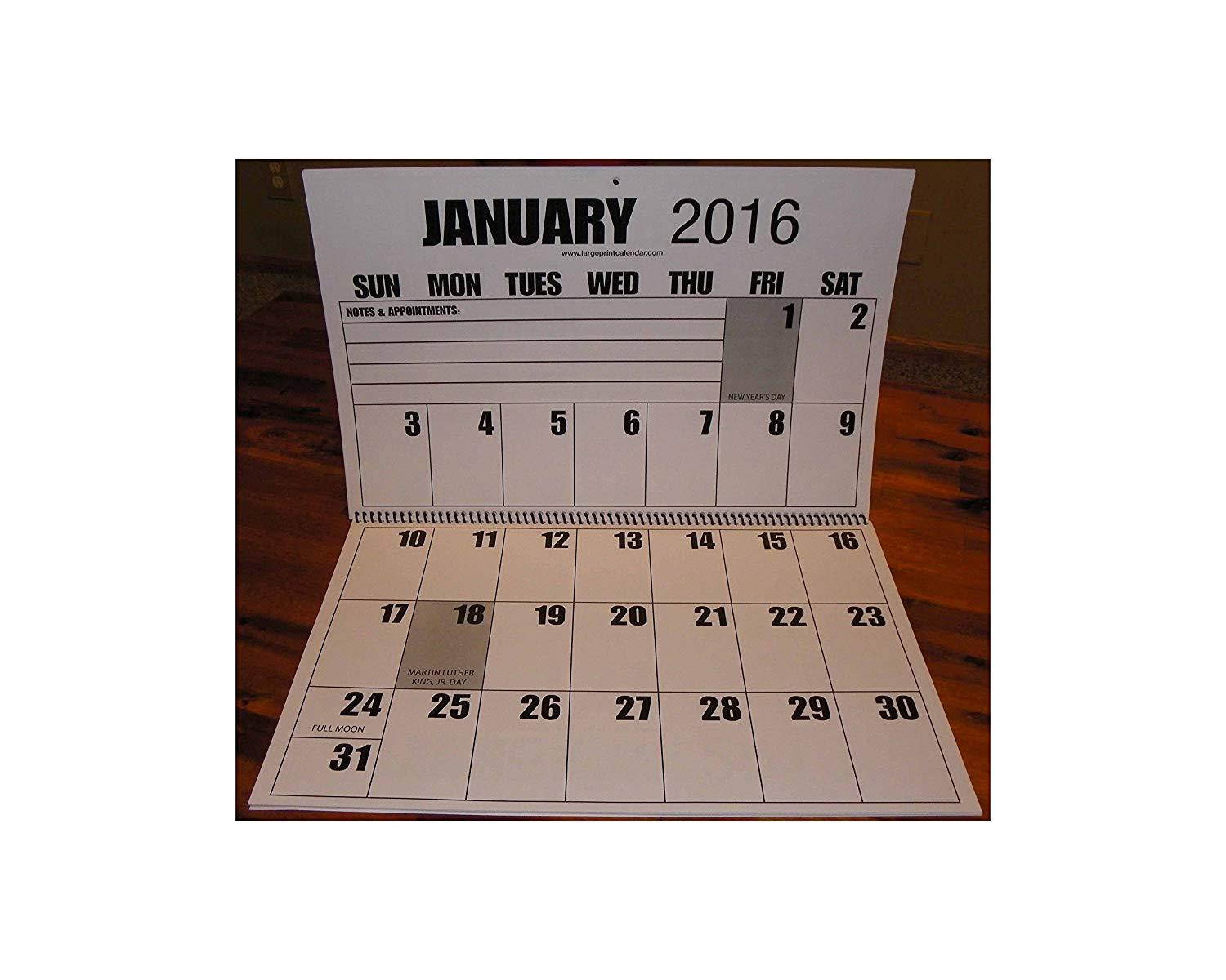 Jumbo calendar
