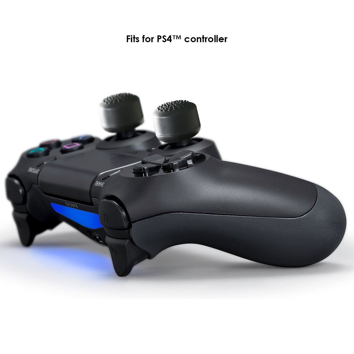GameSir PS4 Controller Thumb Grips, Analog Stick Covers Skins for PS4/Slim/Pro Controller, Best Caps for PS4 Gaming Gamepad - Blue