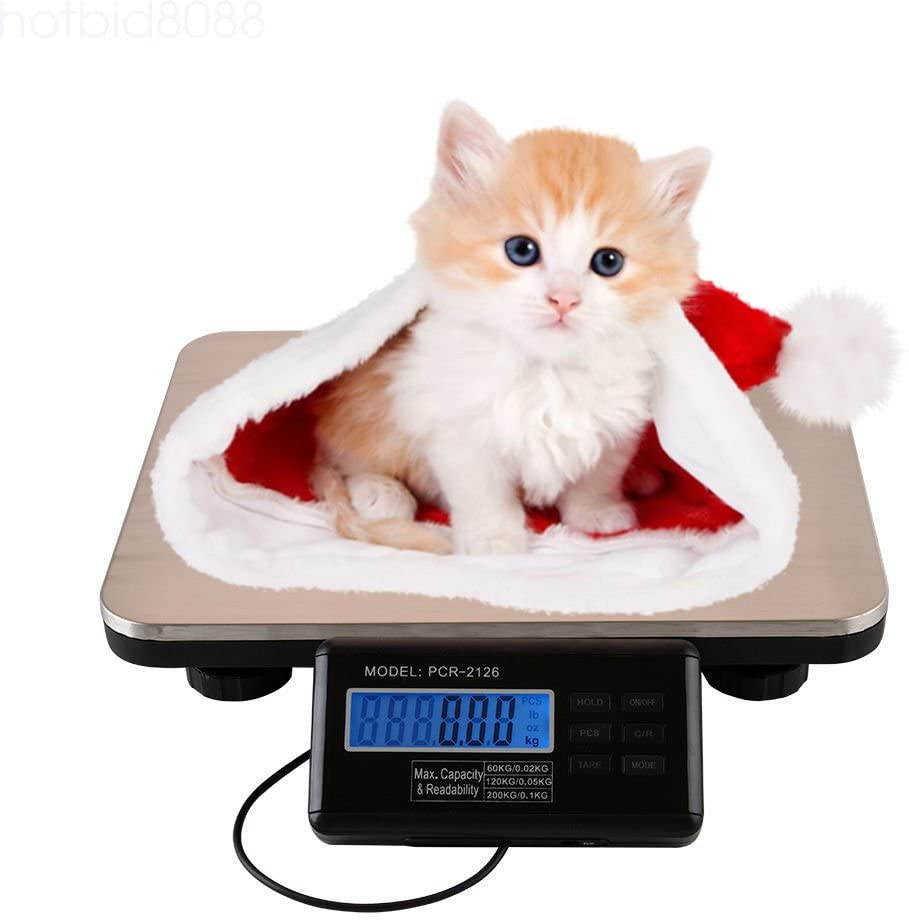 New 400lb Digital Shipping Scale 16.75" x 13.75" Platform Floor Bench