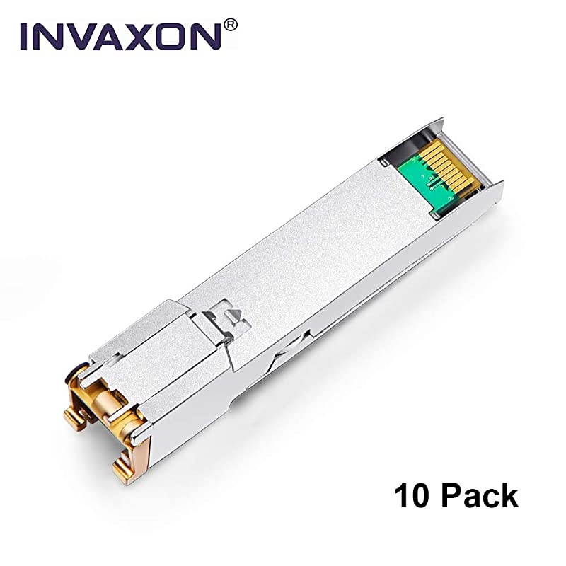 10Pack 100% Compatible for Cisco GLC-T/GLC-TE SFP RJ45 1000BASE-T Module Transceiver Copper SFP TRANSCEIVER Module up to 100m