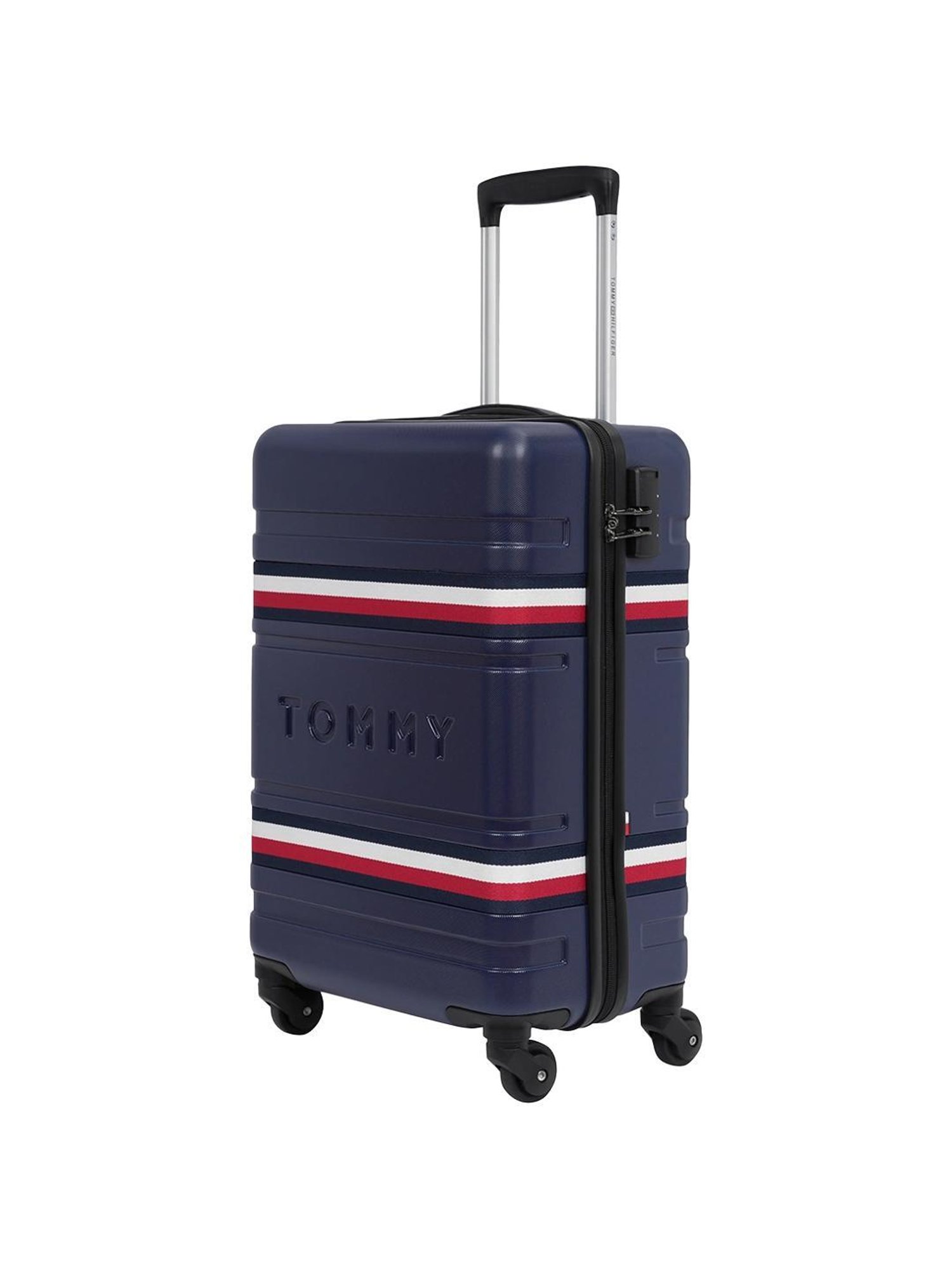 TOMMY HILFIGER Berlin Navy 4 Wheels Small Hard Cabin Trolley Bag